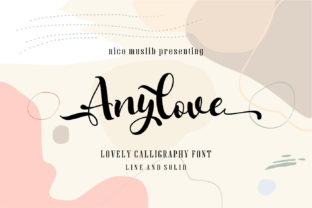 Anylove: A Modern Handwritten Font for Editorial Design