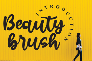 Beauty Brush: A Handwritten Font for Campaigns