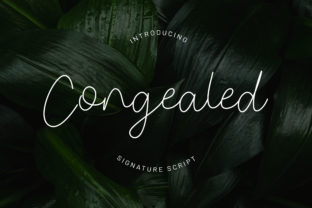Congealed: A Classy Handwritten Font for Your Brand