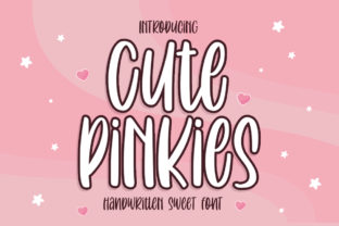 Cute Pinkies: A Charming Handwritten Font for Makers