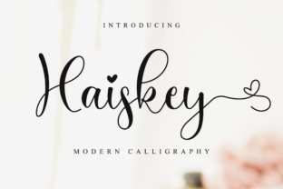 Haiskey: A Soft Hand-Lettered Typeface for Editorial Design