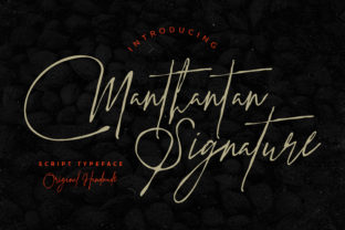 Manthantan Signature: A Refined Script Font for Editorial Design