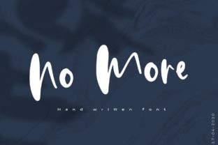 No More: A Bold Handwritten Font for Marketers