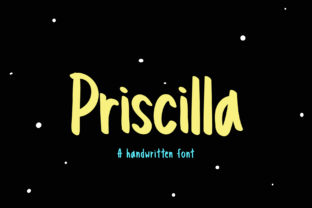Priscilla: A Friendly Handwritten Font for Crafters