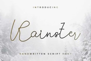 Rainster: A Premium Handwritten Font for Campaigns