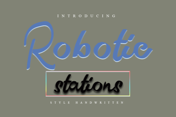 Robotic Stations: A Charming Script Font for Crafters