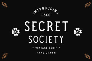 Secret Society: A Vintage Script Font for Branding