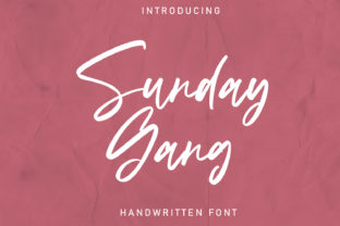 Sunday Gang: A Handwritten Font for Modern Web Design