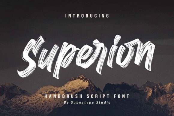 Superion: A Handwritten Font for Modern Editorial Design